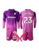 Aston Villa Emiliano Martinez #23 Keeper Tredjedraktsett Barn 2025-26 Lange ermer (+ bukser)
